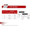 Xn8 Push Up Chest Bar Stand (Pair) with Non-Slip Foam