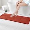 MIULEE Fall Rust Extra Thick Non Slip Bathroom Rug Shaggy