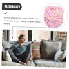 Tofficu 1Roll Multi Function Chunky Knitting Yarn Portable DIY Crochet