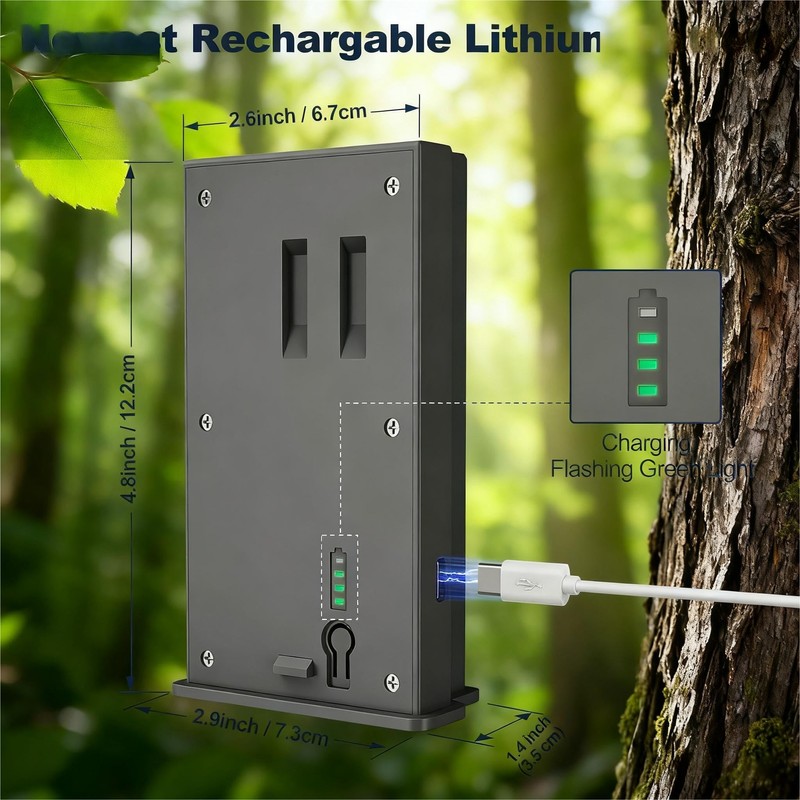 Qustikuri 1 Pack Battery Pack Compatible with Reveal Cellular Trail