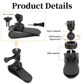 Car Sun Visor Mount for Insta360 X4 X3 X2 DJI Osmo Pocket 3 Action 4 3 Gopro 12 11 10 9 8 7,Car Mount Inside Holder with Phone Clip,Vlog/Video POV Mount Smartphone Holder,Cell Phone Accessories