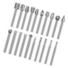 20Pcs Rotary File Burr Grinding Bit High Speed Steel Tool