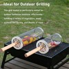 Rolling Grill Baskets, 304 Stainless Steel Nesting Grilling Basket with