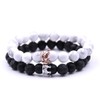 Prosy Multilayer Volcanic Stone Bracelets White Marble Turquoise Set Bead