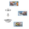 Niaciswe Pop-up Kitchen Sink Plug 3-in-1 Kitchen Sink Strainer Kitchen
