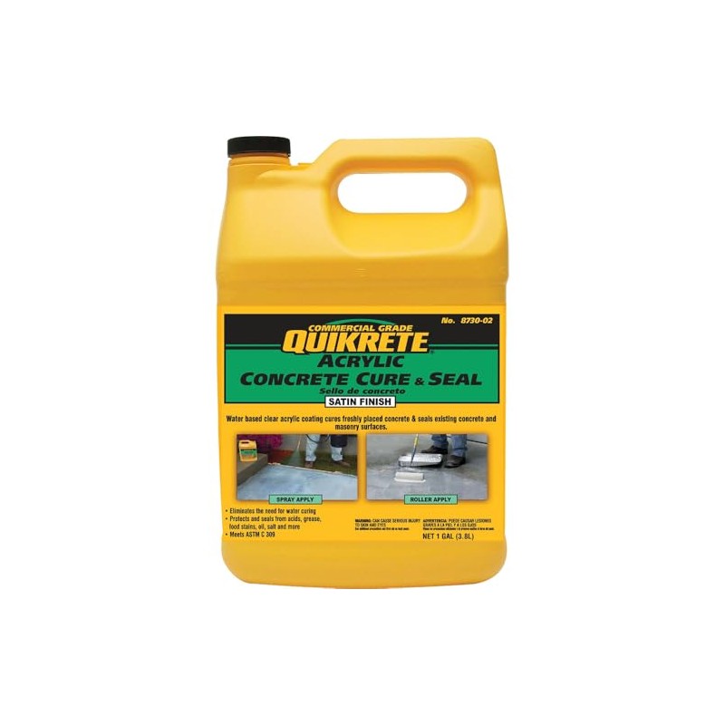 Quikrete Acrylic Concrete Cure & Seal, 1 Gallon, Satin Finish