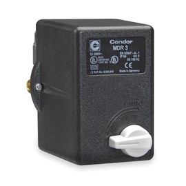 Condor USA, INC Air Compressor Pressure Switch; Range: 45 to 160 psi, Port Type: (1) Port, 3/8" FNPT