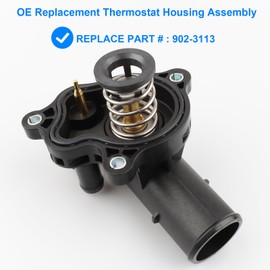 Thermostat Housing Assembly Replace 902-3113 Compatible with Dodge Jeep Ram 3.6L V6-2016-2022 Durango, 2020-2022 Gladiator, 2016-2021 Grand Cherokee, 2018-2022 Wrangler, 2019-2022 Ram 1500, More