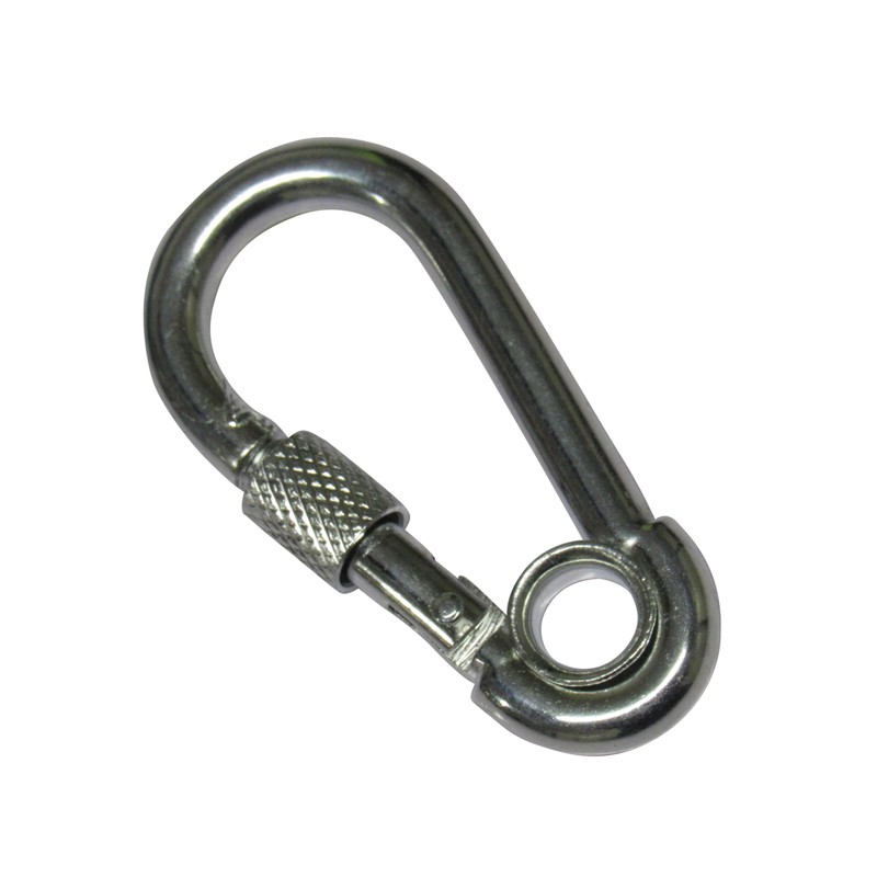 Carabiner Clip Snap Hook Eyelet & Screw Nut 7MM x2