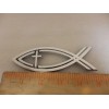 fish JESUS Cross Religious Logo Christian Fish Symbol Chrome Car