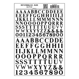 Woodland Scenics Large Roman Letters, Black WOOMG713