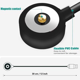 Blueshaweu Charging Cable Compatible with IUHFSIFS Smart Ring 4th Generation, Cable Charger Charging Station for IUHFSIFS Smart Ring 4th Generation (Black)