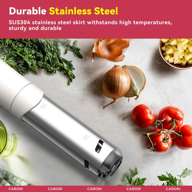 Carori Sous Vide Machine 1100W, Sous Vide Precision Cooker, Ultra