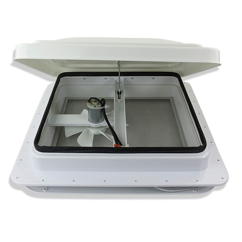 Leisure Coachworks 14" RV Trailer Roof Vent Complete 12 Volt