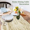 Apgooface 8 Pack Off White Cheesecloth Table Runner 10 ft,