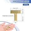 uxcell 5Pcs Brass Knurled Thumb Screws, M4x8mm Flat Stripe Bolt