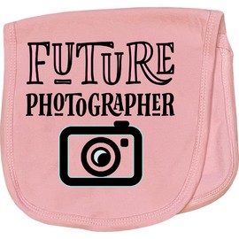 inktastic Future Photographer Girls Photography Baby Burp Cloth Pink 2de64