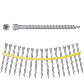 Simpson Strong-Tie No. 8 x 2-1/2 in. L Square Trim Head Coated Stainless Steel Deck Screws 13.60 lb.