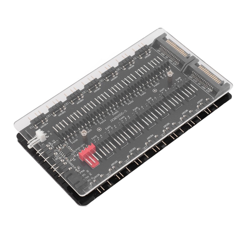 2 in 1 16 Way ARGB PWM Fan Hub SATA