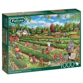 Jumbo, Falcon de luxe - Strawberry Picking, Jigsaw Puzzles for Adults, 1000 Piece