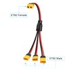 GINTOOYUN XT60 Splitter Extension Cable 1 Female to 3 Male