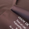 sunny day fabric noren, brown, width 33.5 x length 47.2