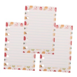 Operitacx 6 Pcs Simple Loose-leaf Papers Journal Refills Paper Traveler Notebook Insert Binder Planner Paper Coloured Lined Notepaper Notebook Loose-leaf Paper Refillable Notepaper