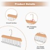 Closet Belt Hanger, 2 Pcs Wooden Sturdy 8-Hook Belt Holder,