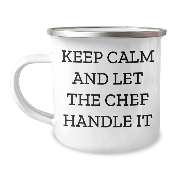 Funny Chef Quote Camping Mug, Valentine's Unique Gifts from Men