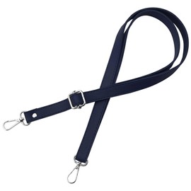 Strap Band Shoulder Strap for Women Bags Handbag - Colour Variation - Metal Parts Silver - Length Adjustable 70-128 cm - Width 1.8 cm, darkblue