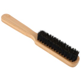 Mikinona Beard and Mustache Brush for Men Soft Boar Bristle Hair Grooming Tool with Handle Travel-friendly Beard Care Brush for Easy Cleaning and Styling