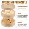 Tessco for you 59 Pcs 2 Tier 10 Inch Bamboo