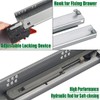 Under Mount Drawer Slides 15 inch (1 Pair), Full Extension