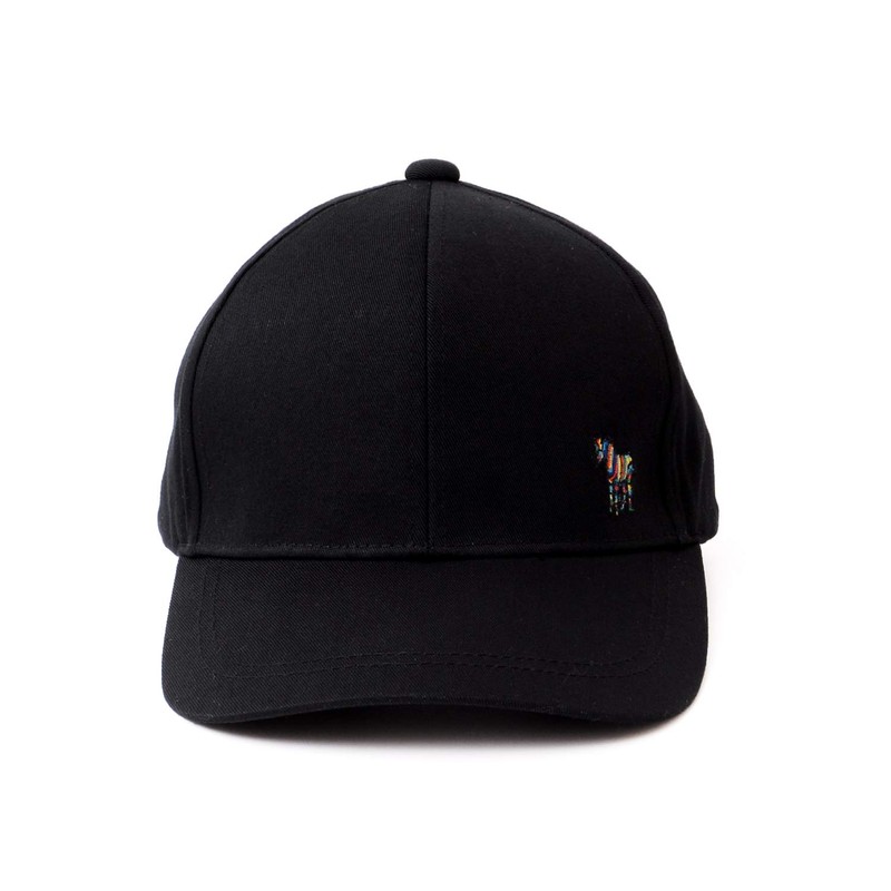 Paul Smith Zebra One Point Baseball Cap Hat (Black)