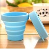 WOIWO 2PCS Candy-Colored Travel Silicone Folding Cup Outdoor Exercise Retractable