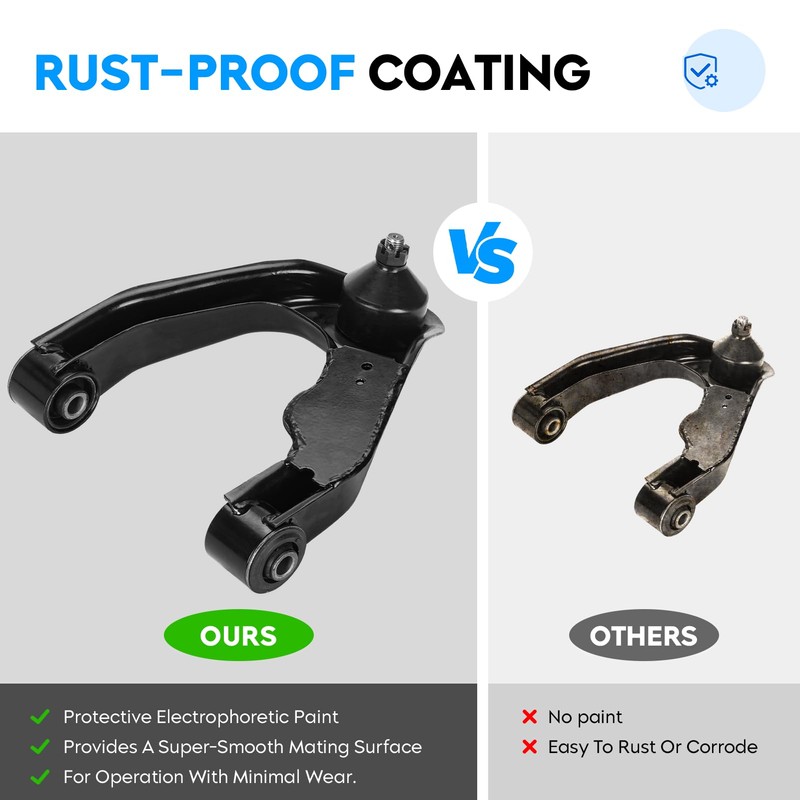 Front Upper Control Arms w/Ball Joints for Nissan Frontier 2.4L