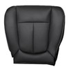 NLQR Front Driver Bottom Replacement Perforated Seat Cover Black Microfiber