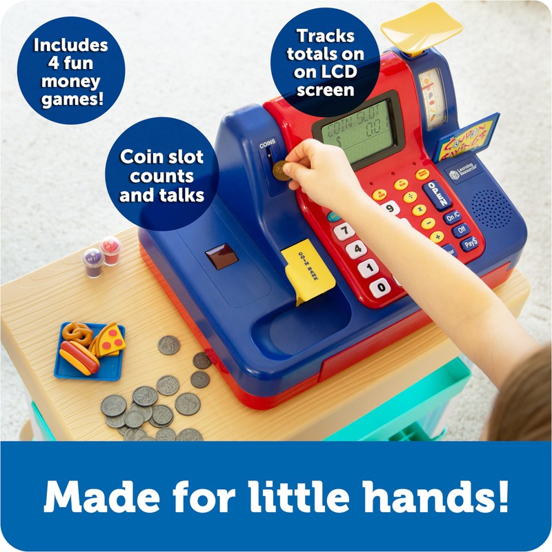Learning Resources Pretend & Play Teaching Cash Register - Math