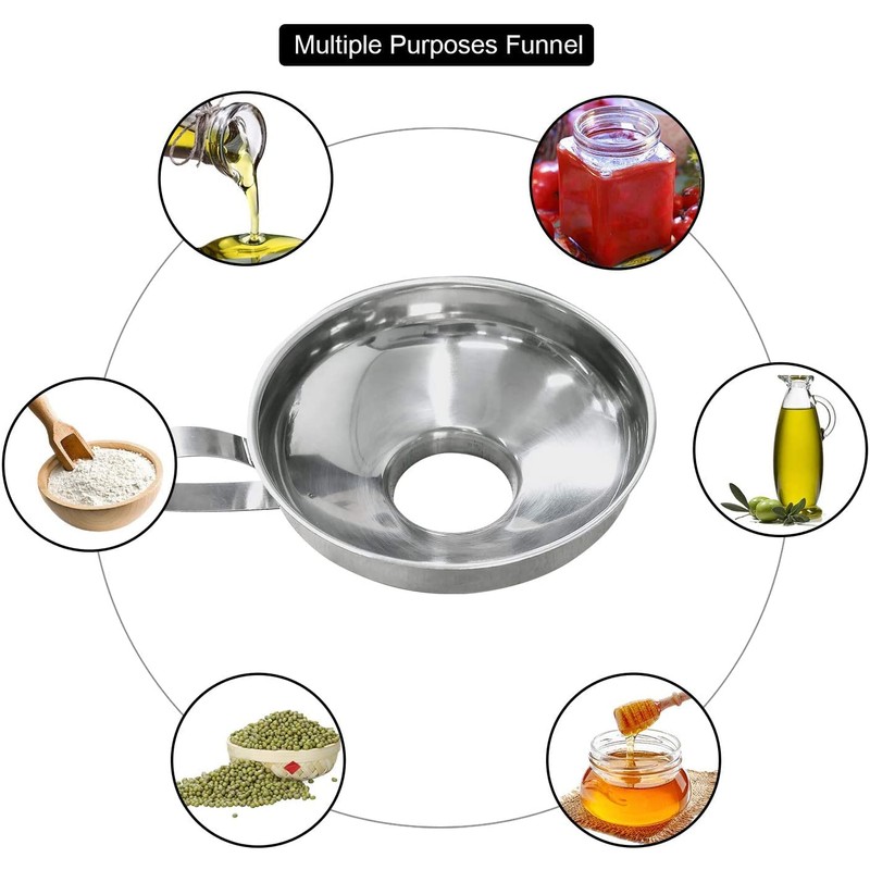 Walfos Gourmet Jam Funnel, Funnel Large Opening 4.4 cm and