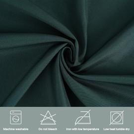 Zdada Round Table Cloth 60 inch, Circular Polyester Tablecloth, Hunter Green Washable Fabric Table Clothes Table Cover for Wedding Christmas Parties