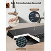 2-in-1 Ergonomic Keyboard Stand with Wrist Rest, Comfy Keyboard Riser