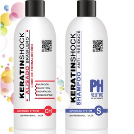 Nanoplastia: Tratamiento de Keratina Brasileña para Alaciar el Cabello Permanentemente Kit de 250ml, 100% libre de: formaldehído, glutaraldehído e Hidroxido De Sodio