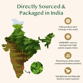 VAHDAM, Moringa Tea (100 Tea Bags)| Caffeine Free, Non-GMO, Indian Origin, Eco-Friendly Individually Wrapped Tea Bags
