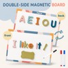 JoyCat Morandi Magnetic Letters Kit 240PCS, Double-Sided Magnetic Board