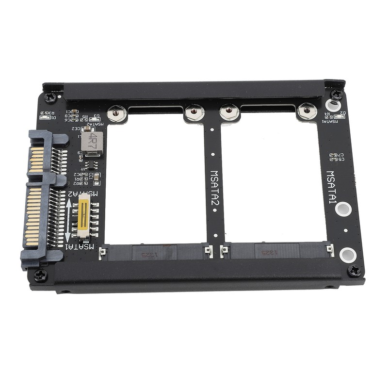 Dual Msata SSD to 2.5inch SATA III Adapter 6Gbps Supports