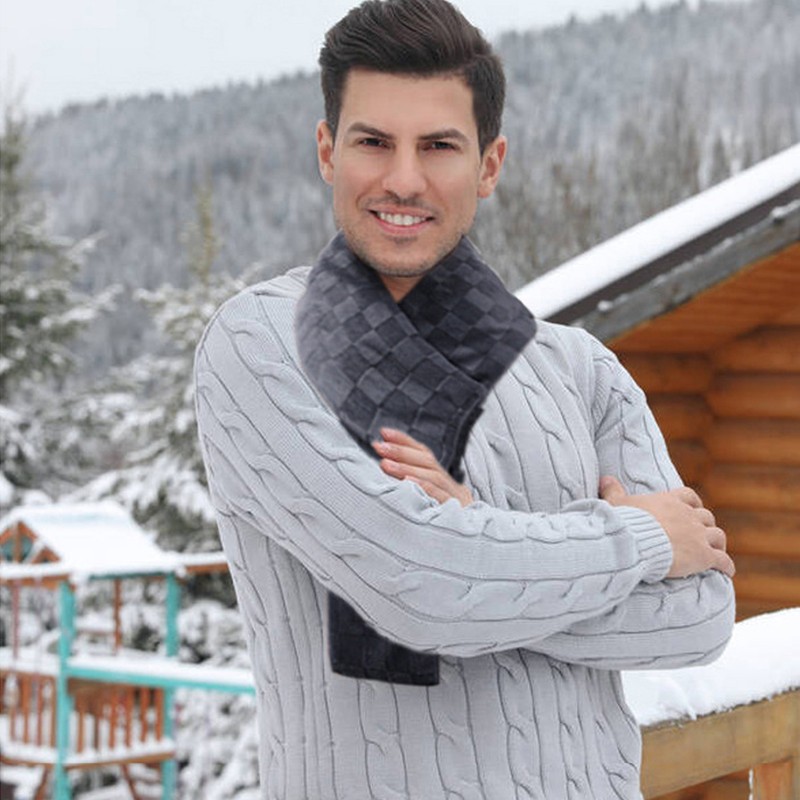 Heated Scarf Soft Washable Electric Heating Scarf USB Powered 3