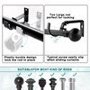 Curtain Rod Bracket 2 Pack, Heavy Duty Curtain Rod Hooks