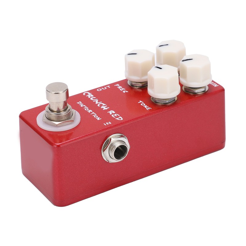 Distortion Effect Metal Shell Red True Bypass Foot Switch for