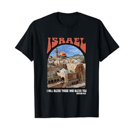Israel Tee Genesis 12:3 Bible verse Shirt Israel Strong T-Shirt