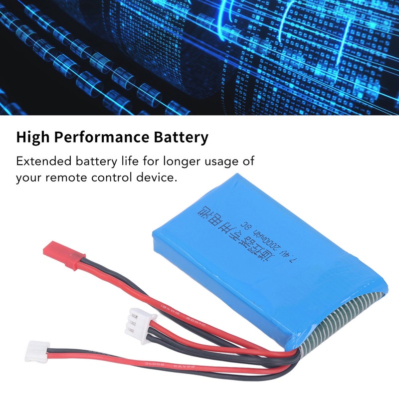 RC Lithium Battery 2S 7.4V 2000MAH Powerful Circuit Protection Light